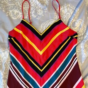 Express colorful striped sun dress very beautiful